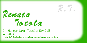 renato totola business card